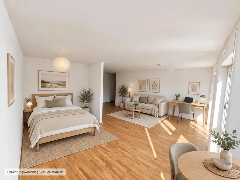 Erstbezug in Prenzlauer Berg | Helles Studio mit Balkon & hochwertiger Einbauküche — photo 1